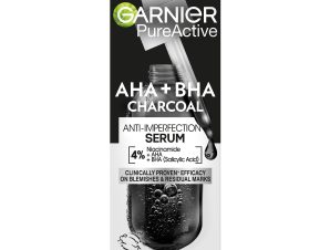 Garnier Ορός Κατά Των Ατελειών, 4% Νιασιναμίδη, Aha +Bha Με Άνθρακα 30ml